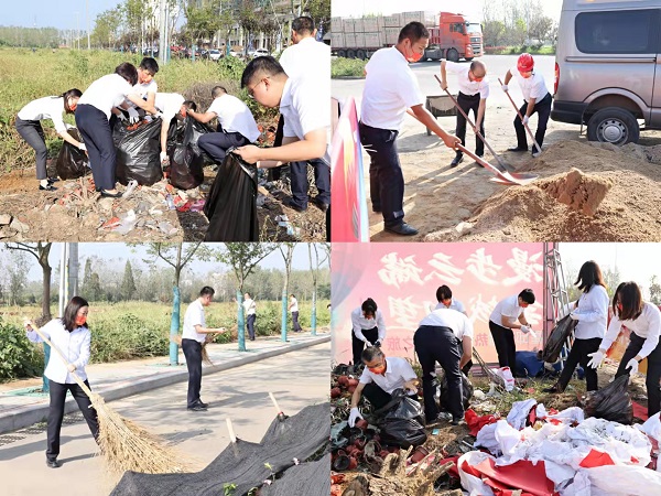 霍邱項(xiàng)目開展“衛(wèi)生大掃除，黨員我先行”主題活動(dòng)