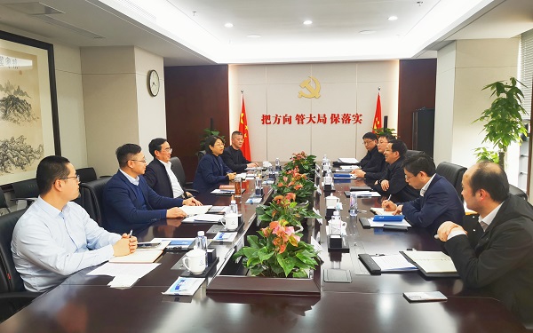 王思軍會見安徽建工集團副總經理陳仁虎一行